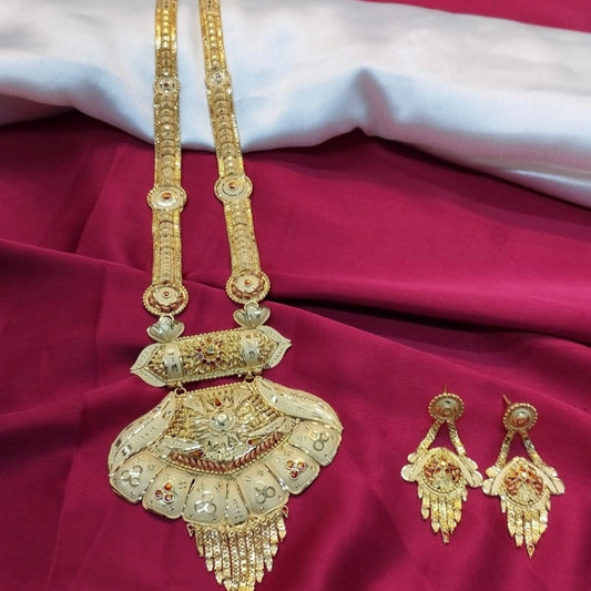 Heritage Zircon-Embellished Mangalsutra and Earrings Set